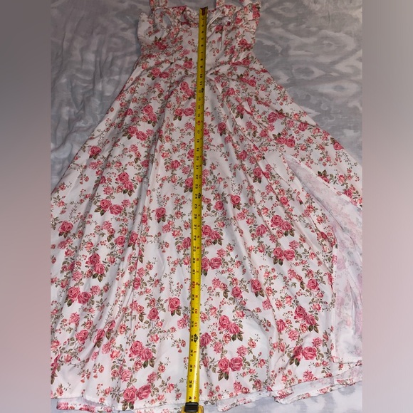 Rose Floral Bustier Waist Shaper Dress - Picture 2 of 7